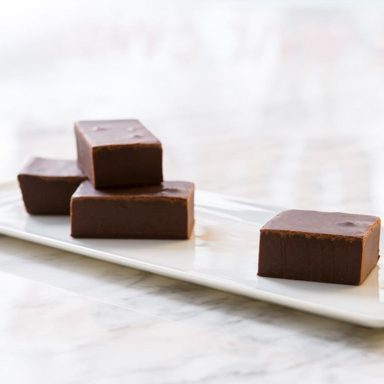 Sea Salt Caramel Chocolate Fudge Online Cabot's Candy